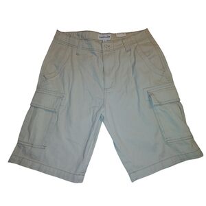 NWT Saddlebred off white/cream colored cargo style shorts Size 33